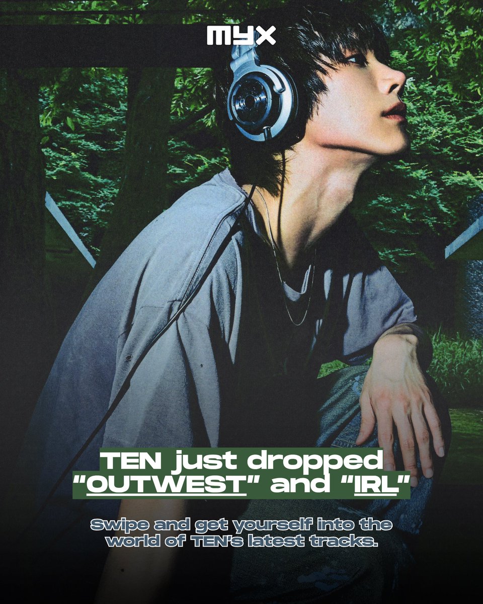 myxglobal's tweet photo. TEN is taking it OUTWEST. 🤠🔥

Fresh off announcing his first-ever solo U.S. showcase tour, TEN is keeping the momentum going with his new double single, “OUTWEST” and “IRL.” 

Which track is already on repeat? 🎧
#TEN #OUTWEST #IRL #MYX https://t.co/RRZw0gs755
