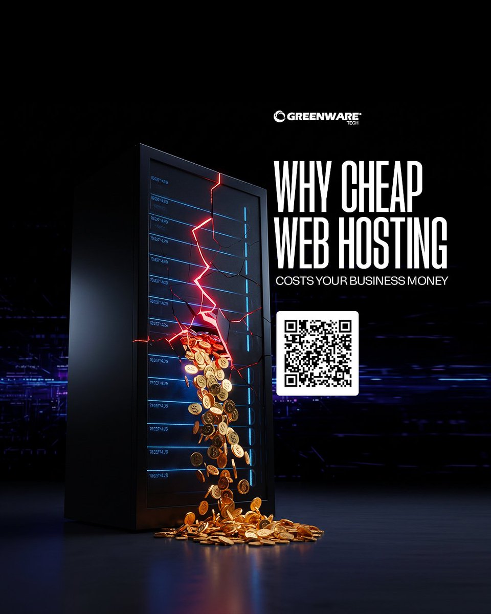 GreenWareTech's tweet photo. Planning to buy cheap web hosting soon?

Before you do, read this.
You might save yourself money — and a lot of stress. 👇

https://t.co/hOLbKzbsu0

#webhosting
#techblog
#blognews 
#greenwaretech
#techschoolinlagos https://t.co/M3qEIrJe7s