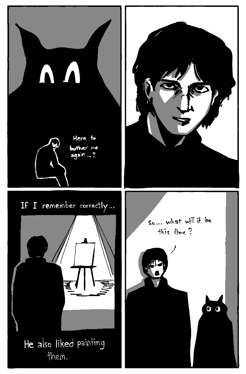 MUDDartZ's tweet photo. a short story about a hardworking painter with his imaginary friend #comic #drawing #oc https://t.co/DryVHXhuwT