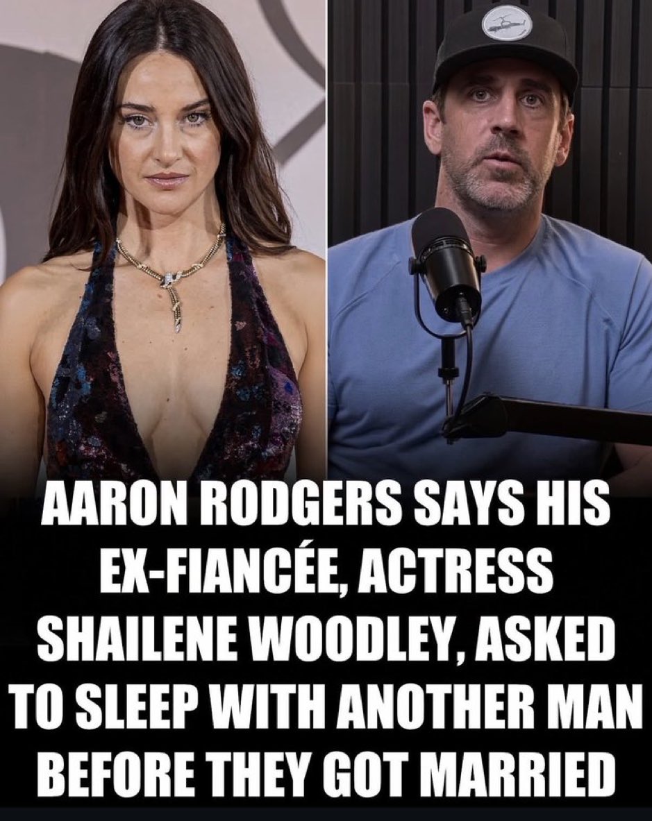 TheGeneral_0's tweet photo. Just my opinion - Either Aaron Rodgers dodged a bullet, or Shailene  Woodley was trying to get out of the engagement. 🥴 https://t.co/I5eqasHRhS