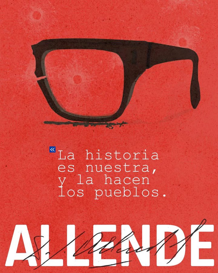 cgpenalva's tweet photo. Salvador Allende. Su ejemplo y dignidad siempre presentes. ¡#Allende Vive! https://t.co/BP5gMVdb6S