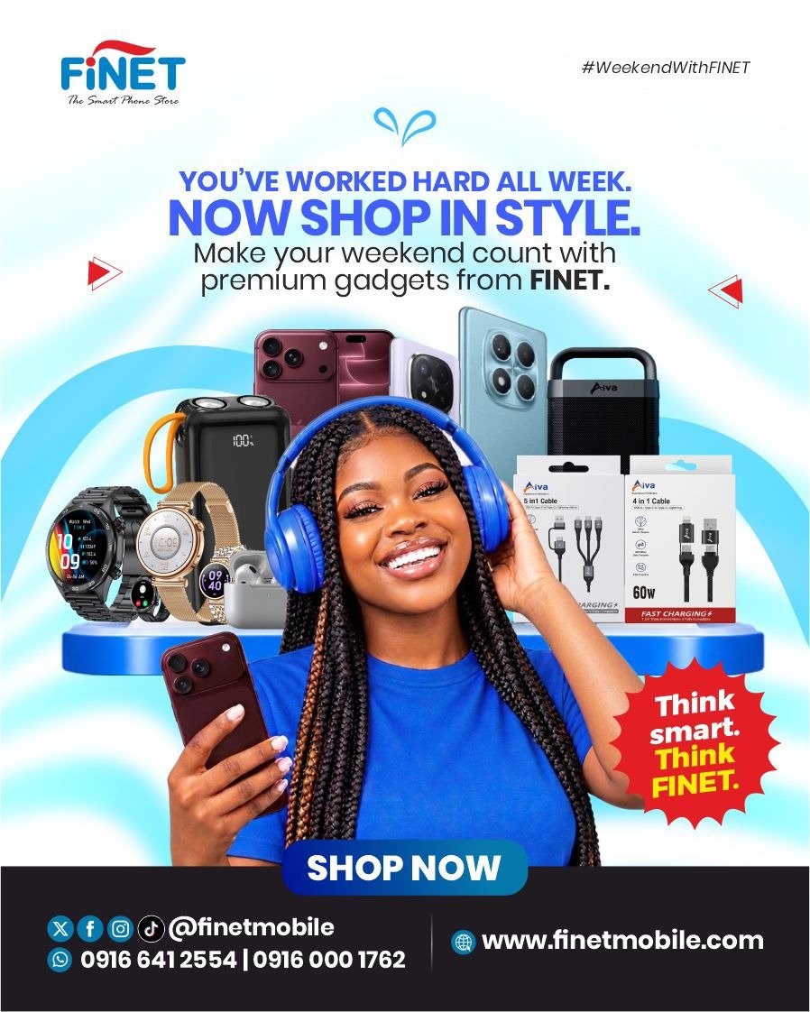 FinetMobile's tweet photo. YOUR WEEKEND DESERVES AN UPGRADE!

From premium smartphones to must-have gadgets, FINET has what you need to level up your weekend.

🛍️ Shop now and make your weekend smarter!

🌐 https://t.co/28NF7jz1Sb
📲 0916 641 2554 | 0916 000 1762

#WeekendWithFINET #FinetMobile  #Gadgets https://t.co/gSVM9kkMXp