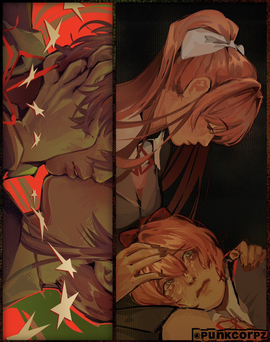 punkcorpz's tweet photo. The art                The reference #ddlc https://t.co/1ukmyi54Vg