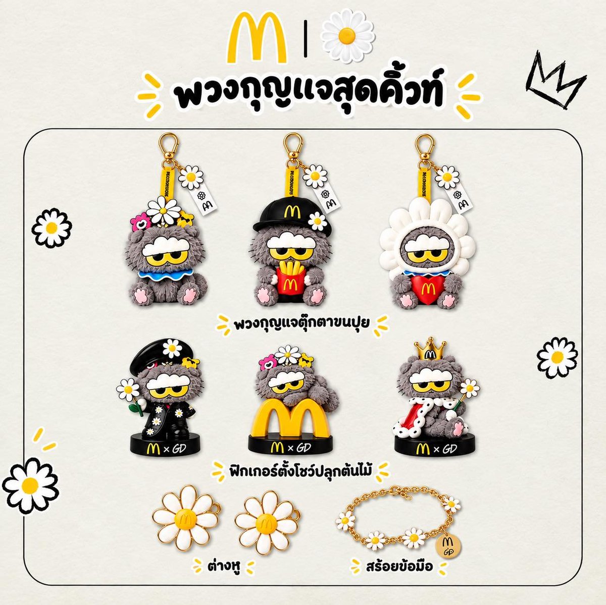 jcw_nao's tweet photo. ナニコレ🥹
公式なんかね😇どれも可愛いんだが💘
IG @lookbook.th
McDonald’s × G-DRAGON / PEACEMINUSONE 🍔🌼 https://t.co/cXPl4moWfB