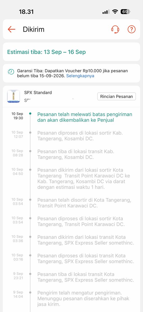 aiucijk's tweet photo. halooo @ShopeeID ini kenapa di return mulu dah, udah bela”in nunggu tgl kembar loh buat co nya spy dpt potongan, lahh ini udah ditungguin udh mo dipke jugaa loh maless bngt https://t.co/jCJXIKp73G
