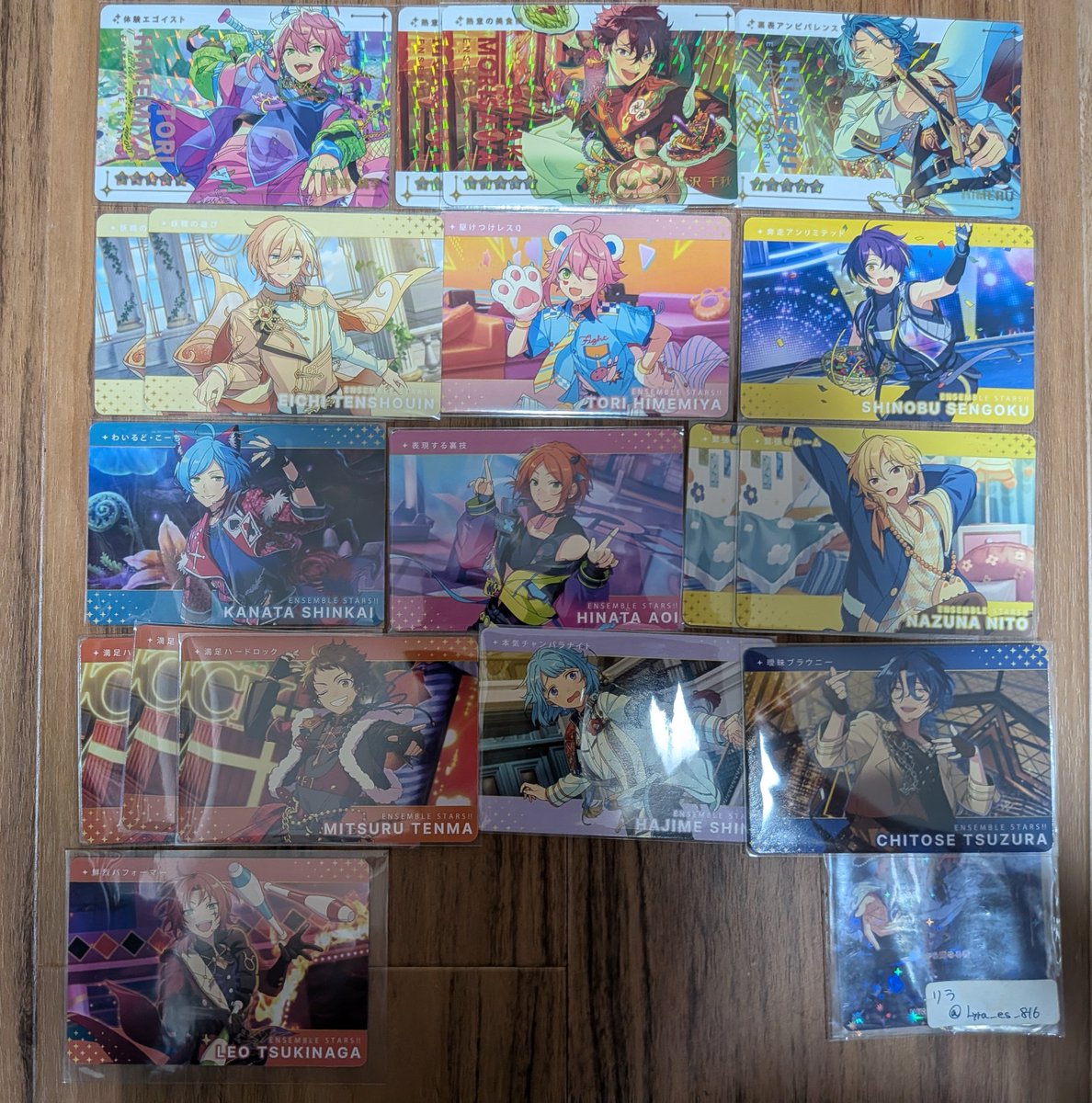 Lyra_es_816's tweet photo. あんスタ 交換 譲渡 カードダス Carddass Vol.1.2
譲：画像
求：Rマヨイ∞ 凛月1 Nこはく∞>Rこはく∞ N望見∞
　　友)RN宗 泉 友也 司 弓弦 舞珠
　　200/3枚(端数繰り上げ)

交換は都内手渡し優先 https://t.co/jArC4hk9PS