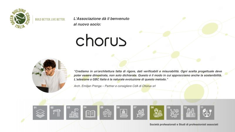 GBCItalia's tweet photo. 🥁 Chorus srl entra nella grande Community di GBC Italia 
🔗 Entra anche tu nella Community di GBC Italia https://t.co/Ptq29jaH9f
🌳 𝗕𝗨𝗜𝗟𝗗 𝗕𝗘𝗧𝗧𝗘𝗥, 𝗟𝗜𝗩𝗘 𝗕𝗘𝗧𝗧𝗘𝗥. https://t.co/jBQASTIYb1