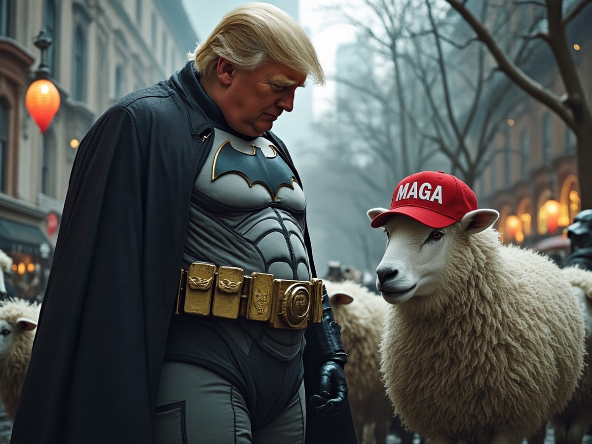 Brianalt7's tweet photo. @AnnieForTruth #FatBatFelon at work again...and his sheeple line up as always... https://t.co/lwrvZKiXjq