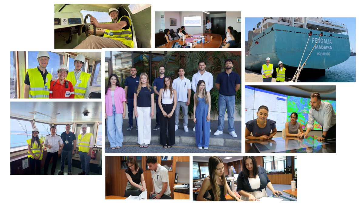 Marlow_Group's tweet photo. Developing Tomorrow’s Maritime Professionals ⚓🎓
From office departments to vessel visit in #Limassol, this year’s interns at #MarlowNavigation HQ experienced the many facets of the #maritime industry through practical learning, networking, mentorship &amp; real-world exposure. 👏 https://t.co/LvNTzR8oWE