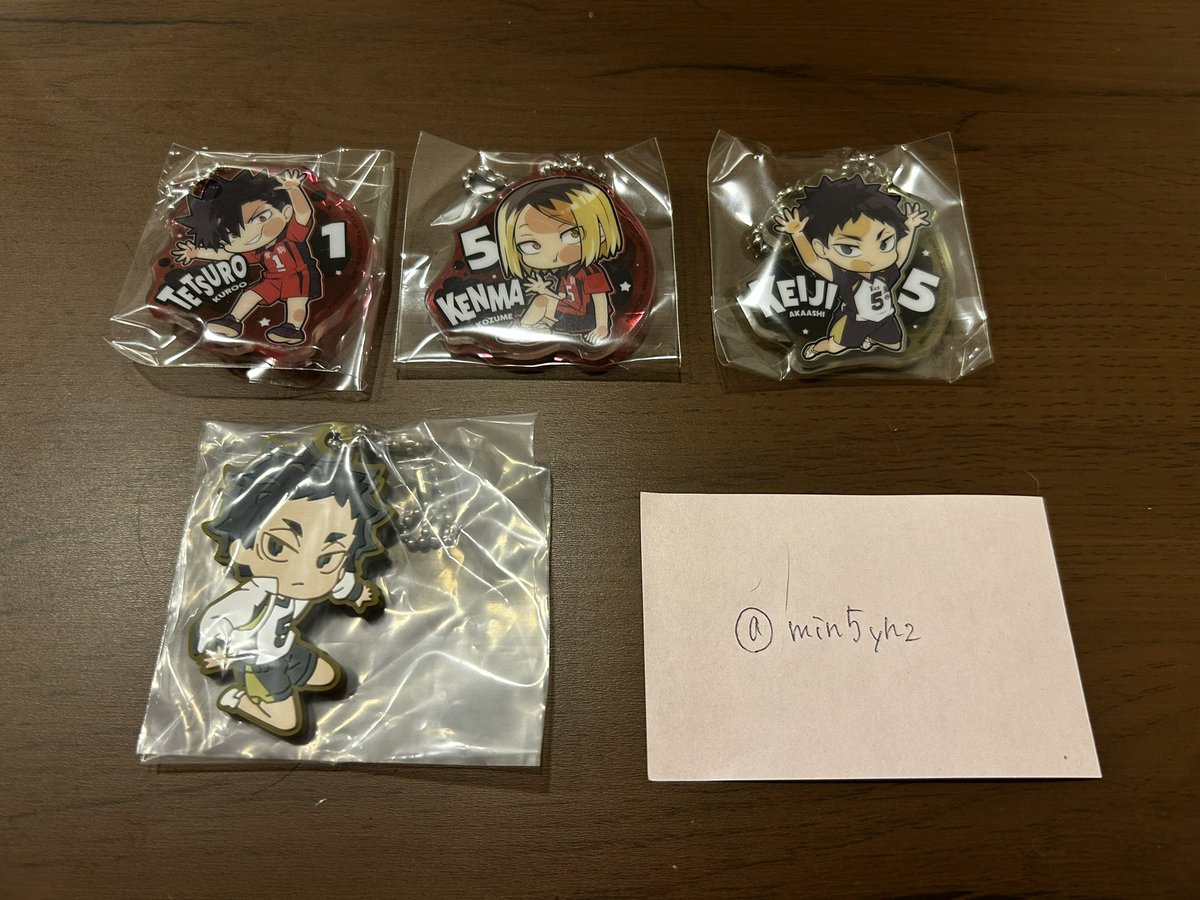 min5yhz's tweet photo. 【譲渡】ハイキュー‼︎ ぴた！でふぉめアクリルキーホルダーVol.3　でふぉラバ!

譲　黒尾、孤爪、赤葦
求　定価＋送料

検索より、一点からでもお気軽にお声掛けください。 https://t.co/zU4xr5xSPn