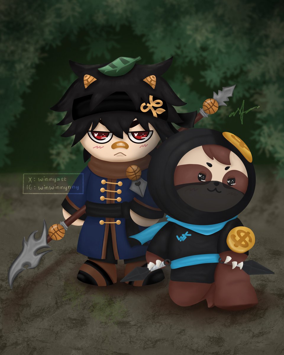 winnyast's tweet photo. Assasin Duo 🥷

#RENJIN #SAMRUAY
#DewTeeArtSpace https://t.co/tSO7X5ONg7
