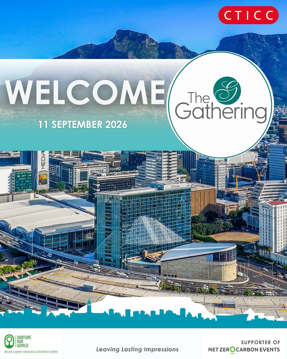 CTICC_Official's tweet photo. CTICC welcomes back The Gathering 2026.

#WeavingALegacy
#LeavingLastingImpressions
#CTICC https://t.co/MtJqUjwy1p