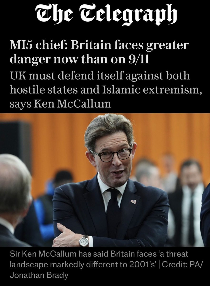NoLongerTheFuzz's tweet photo. Well well well, who would have thought it! The terrorism threat is greater now than on 9/11. Islamic extremism is named, not ‘right wing’ Brits. 🧐 https://t.co/dOzrEHBUmy