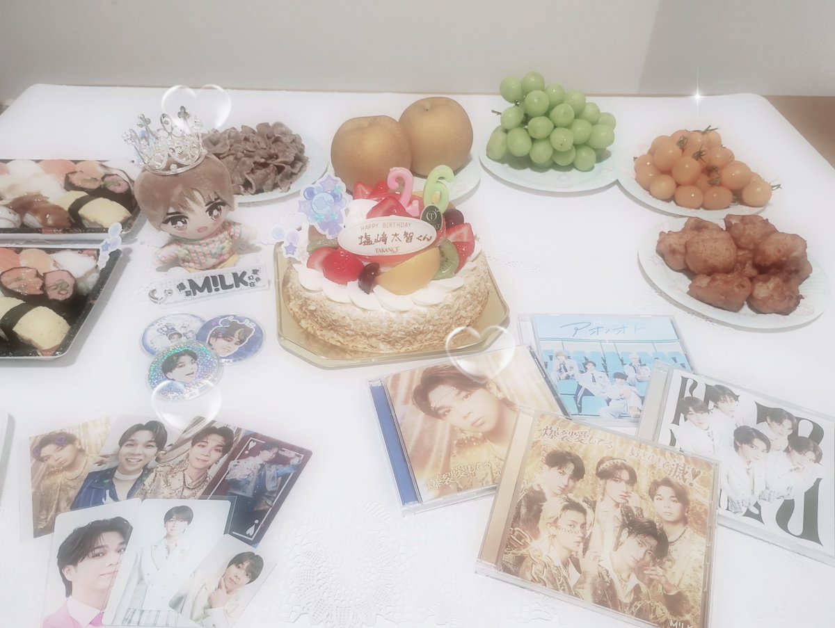 yume_shiomaru's tweet photo. だいちゃん𝑯𝒂𝒑𝒑𝒚 𝒃𝒊𝒓𝒕𝒉𝒅𝒂𝒚💙🐄
いつも笑顔にしてくれて辛いことも吹き飛ばしてくれる王子様👑
これからも色んな景色をだいちゃんと見たいです❣️
26歳もいい1年にしてください🫶💙
#しおざきだいち誕生日 https://t.co/xidAVvMAmV