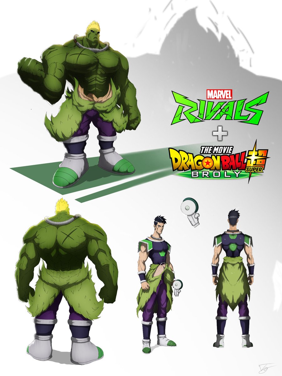 VTok12's tweet photo. My Hulk skin concept for Marvel Rivals, inspired by Broly from the Dragon Ball Super: Broly movie.

The latest version of Hulk was drawn for the first time in a new program for me — Krita, so please don’t judge too harshly. 😅

Anyway, I hope you like my concept!

#MarvelRivalsㅤ #concept