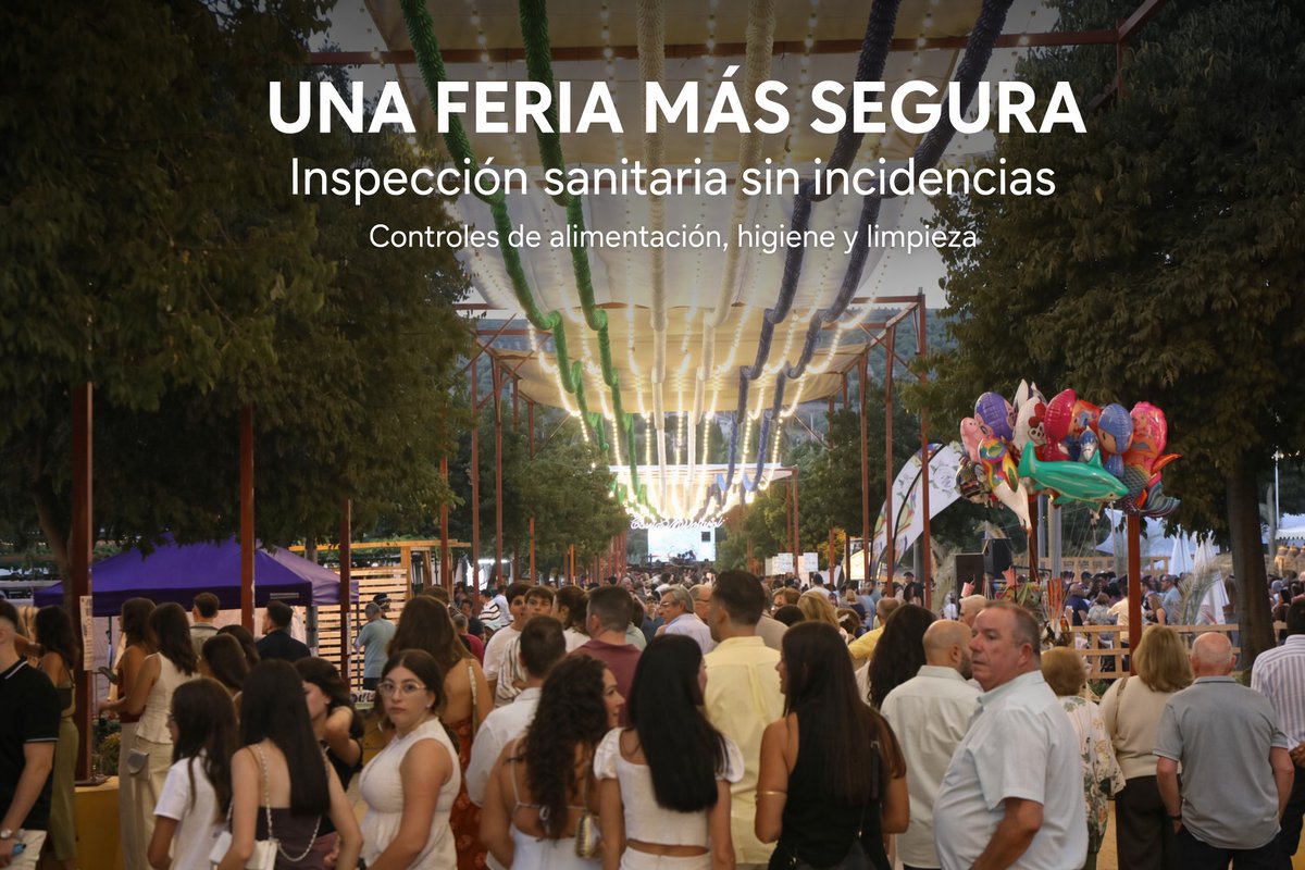 AytoLucena's tweet photo. ✅ La Feria del Valle ha pasado sin incidencias la inspección sanitaria realizada por la Delegación de Sanidad de Córdoba y el SEPRONA.

Una inspección que no se realizaba desde hace 10 años y que suma garantías para disfrutar de nuestra feria con tranquilidad. https://t.co/yFd0z0FcN2