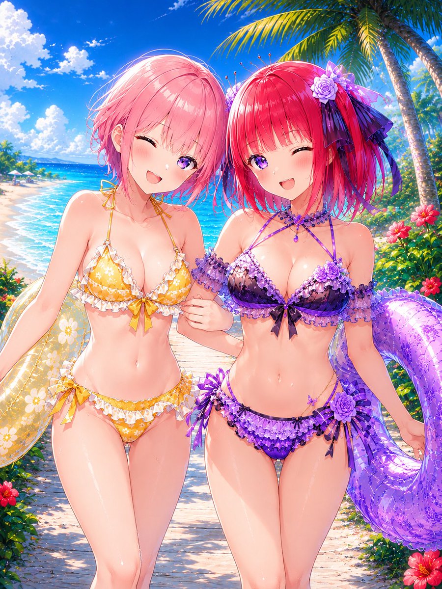 Miochan0707's tweet photo. #AIイラスト　#五等分の花嫁

おつかれ💦

一花＆ニ乃💜 https://t.co/FF01zJ3197