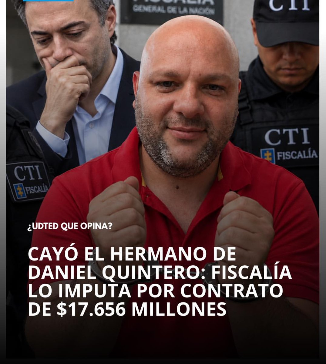 Tony_Libertario's tweet photo. CAYO EL HERMANO DE QUINTERO "PINTURITA"
EL PROTEGIDO DE GUSTAVO PETRO
La fiscalía imputó cargos después de robarse a Medellin con su hermano y todo un entramado de corrupción.
Crees que Quintero también va a caer?
#QuinteroCorrupto
#AbelardoPresidente https://t.co/DofMqCNZOO