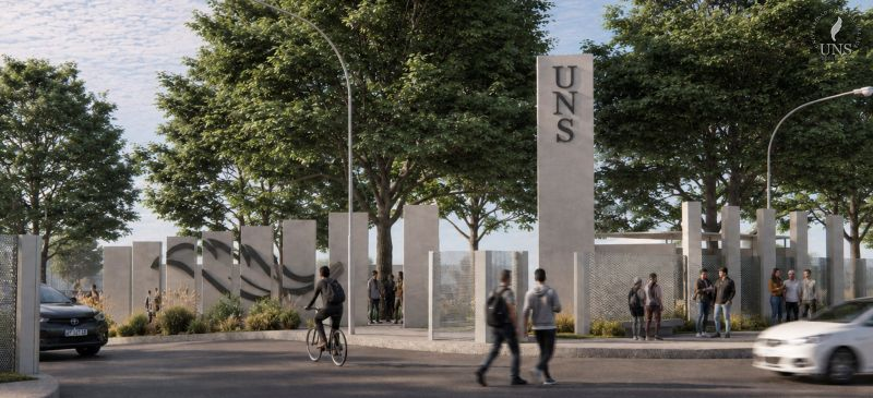 UNS_oficial's tweet photo. Portal de acceso al Campus: Ganó una propuesta que reinterpreta las históricas columnas del complejo Alem 

La iniciativa combina el sentido de las columnas de Alem, con el logo y la sensación de apertura de un libro a medida que se avanza.
👉https://t.co/nj6Fq568eb https://t.co/pMyWl9dfxx