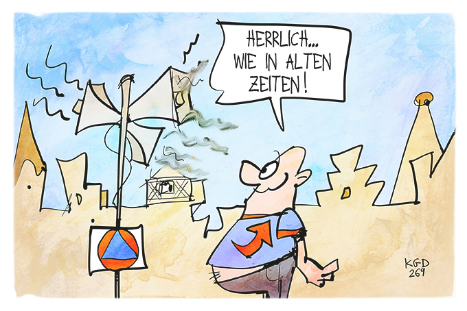 Earthfriend21's tweet photo. Moin zusammen 👋😅❣️
#Satire & #Cartoon zum Start ins Wochenende
(Freutag)
#AlternativefürPutin Top recherchiert Herr Koegel
Wenn Sirenen wieder heulen #Warntag bei der #AfDzerstörtDeutschland © Kostas Koufogiorgos https://t.co/5ajuxyBATj