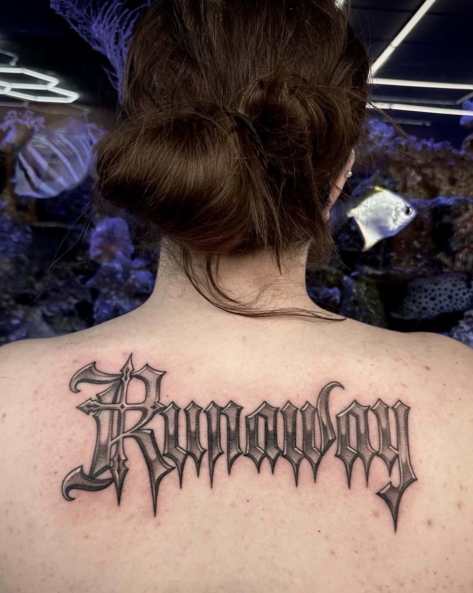 gibx59's tweet photo. “A Tattoo Worth Pursuing”

I don’t think there are enough words to describe what Runaway really means to me (and many others). It’s raw moments. It’s vulnerable moments. It’s hype moments. It’s the one album I listen to every day because there’s at least one song on there that I’m relating to at the moment or any moment really lol. I never related to something so hard in my life and I don’t know if anything will ever top it. (I doubt it, lmaoo). Thank you @SuicideChrist for creating something so special to me and many others. And always keeping it real and raw and inspiring..🩶
