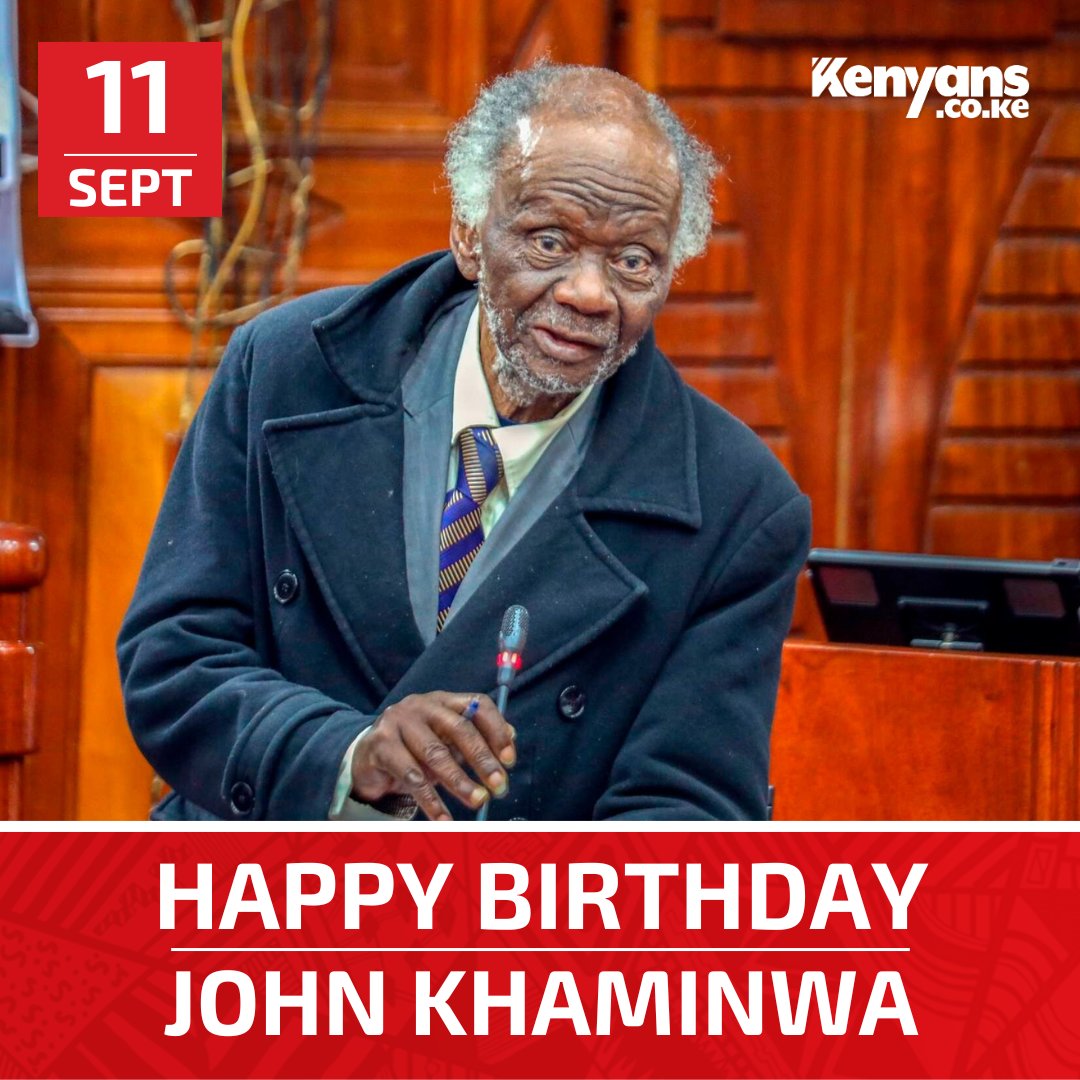 Kenyans's tweet photo. Wishing Senior Counsel John Khaminwa a happy 90th birthday #KenyansBirthday https://t.co/S1sQiB1gsb