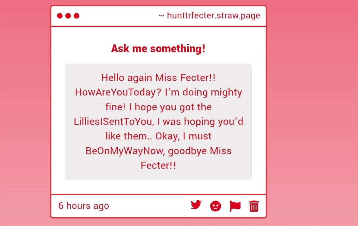 HunttrFecter's tweet photo. I'm Okay . I Did Get The Lillies Earlier This Morning  , I Appreciate The Kind Gesture . 

They Bright Up My Room Nicely . Considering That I Do Not Own A Whole Lot Of Things As Of Now . Thank You ! https://t.co/aAvcpk9tJP