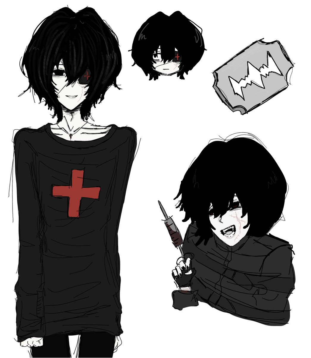 Lobotomizedzai's tweet photo. oc ^^!!! i love him he’s so cute… i need a name for him, ill let you guys give him a name. he’s suppose to be a nurse TT i’ll work more on his design after school #oc #ocart https://t.co/DFGGeT2Cic