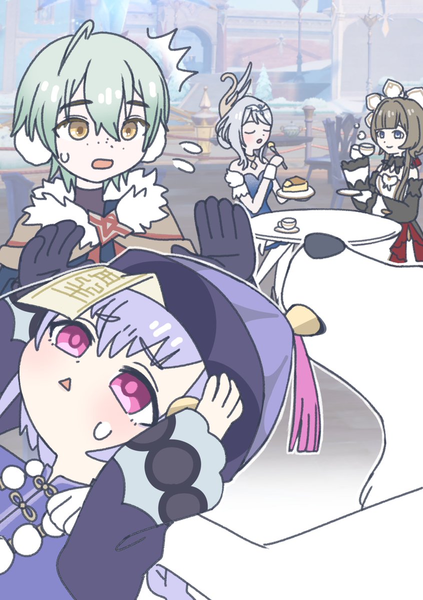 studiopau_'s tweet photo. うちのパーティのイラストを描きました！
オデットをお迎えできたのでスネージナヤの旅が楽しい😊✨ありがとう！ https://t.co/Sk8Wi9QbvH