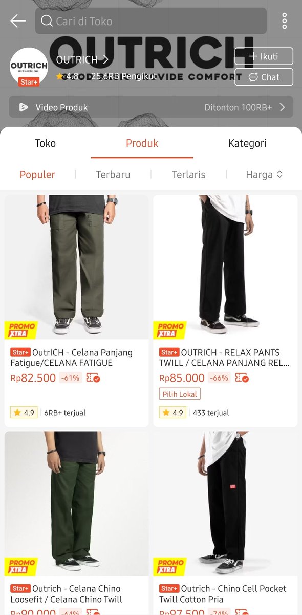 nahzaaii's tweet photo. coba kepoin OUTRICH. celananya gampang di-mix, modelnya nggak neko-neko, harga lagi enak banget 👀✨ https://t.co/1oNaoMONVf