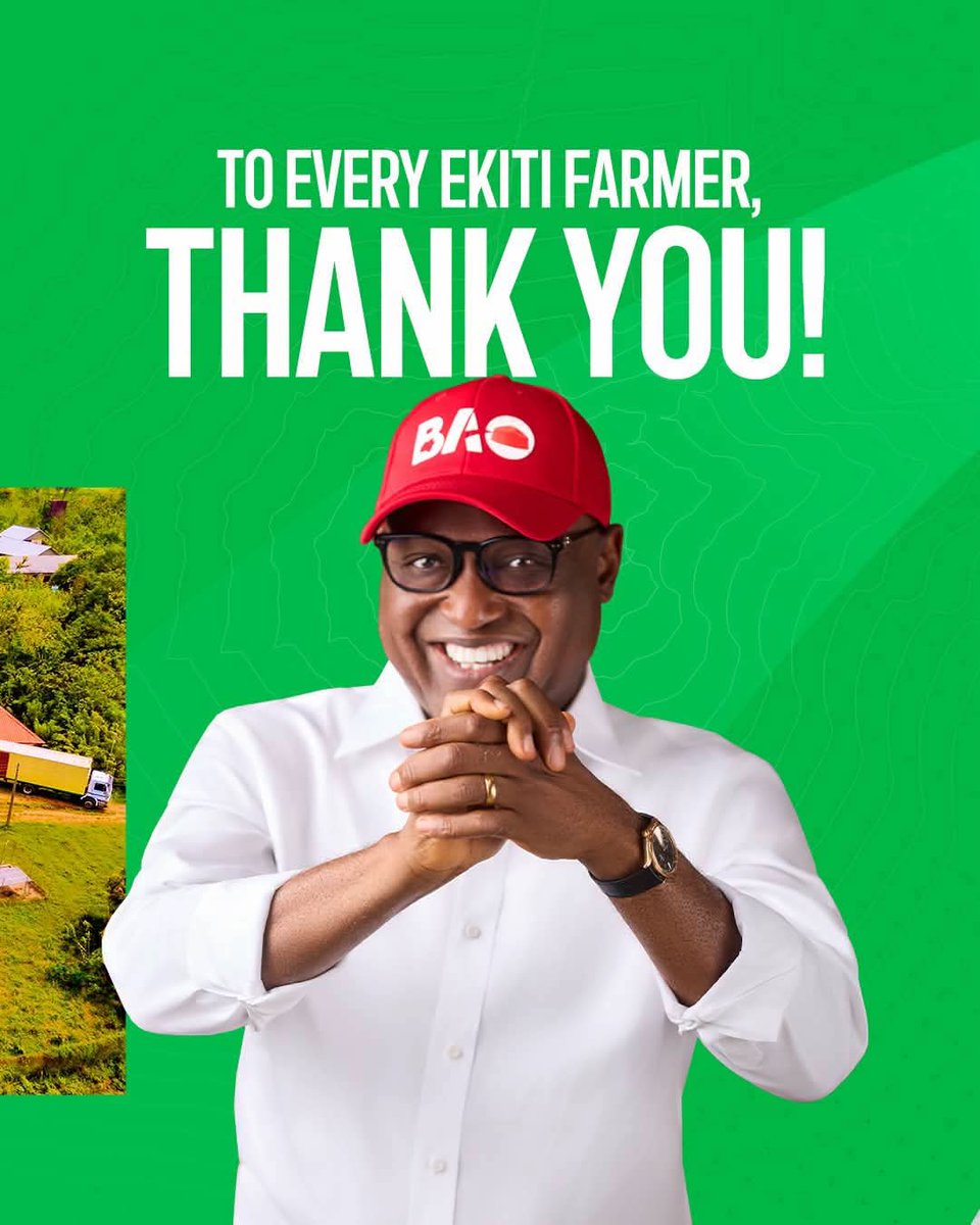 AkinwumiOlami15's tweet photo. @AsiwajuOladimej @woye1 @TanimolaKolade @ekititrends @iMotivateAfrica @_chiefagbabiaka @akinwale_cfi @cpsekiti @renoomokri @abdullahayofel Ekiti’s progress is being built by many hands, and we are proud to see our farmers among them.
#EkitiRising #SharedProsperity #AgriculturalDevelopment #FoodSecurity
@biodunaoyebanji
@YemibOyebanji
@Ebenbolu
@PBATMediaCentre
@SenRemiTinubu https://t.co/unJH8ptQ5p