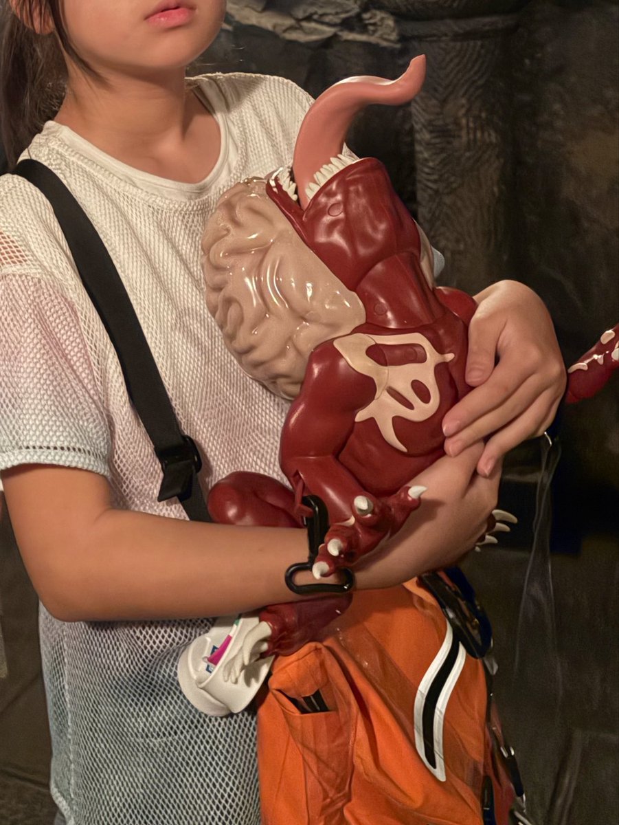 ry_ppp's tweet photo. 娘、人生初のユニバでした！
リッカーのポップコーンバケツのおかげでクルーさんや他のお客さんにたくさん声かけてもらって楽しかったー！

ハリポタエリアのクルーさんの
「新種の魔法生物ですか！？！」は一番よかったなw
そりゃ子供がこんな大事そうにバケモノ抱えてたら面白いよね

#ユニバ https://t.co/UwmIXjNU7j
