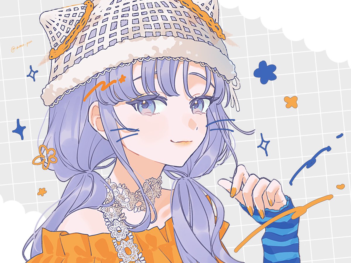 amo_pon's tweet photo. 🐱🍊💙 #ぽんとれーと https://t.co/tWP9OJE7di