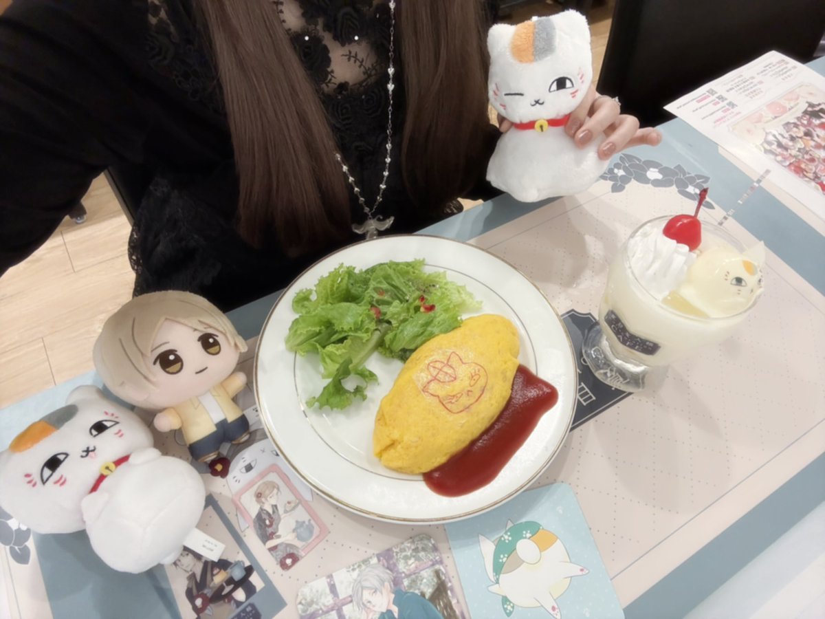 nyan_Re2's tweet photo. 超ド新規ですが、夏目友人帳のコラボカフェに行ってきました/•᷅•᷄\୭🧡🩶

癒し空間でしたෆ˚*

お料理も美味しくいただきました。ご馳走様でした。

 #夏目友人帳 
 #夏目友人帳カフェ 
 #夏目友人帳コラボカフェ https://t.co/j0w9aD3qNy