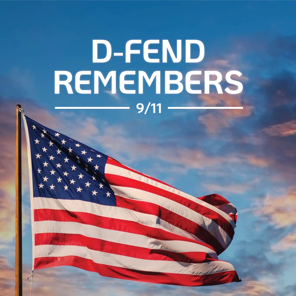 DFendSolutions's tweet photo. We honor the lives lost and changed on September 11, 2001, and express our gratitude to the first responders who worked hard to save others. 

D-Fend is proud to work with and support law enforcement, national security and defense, and security professionals.
#911Remembrance https://t.co/QHe8JaNKUZ