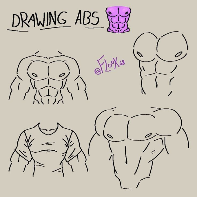 R3nderLab's tweet photo. Abs look better when you think in simple muscle groups, not individual lines. https://t.co/gTtrFvTYH8