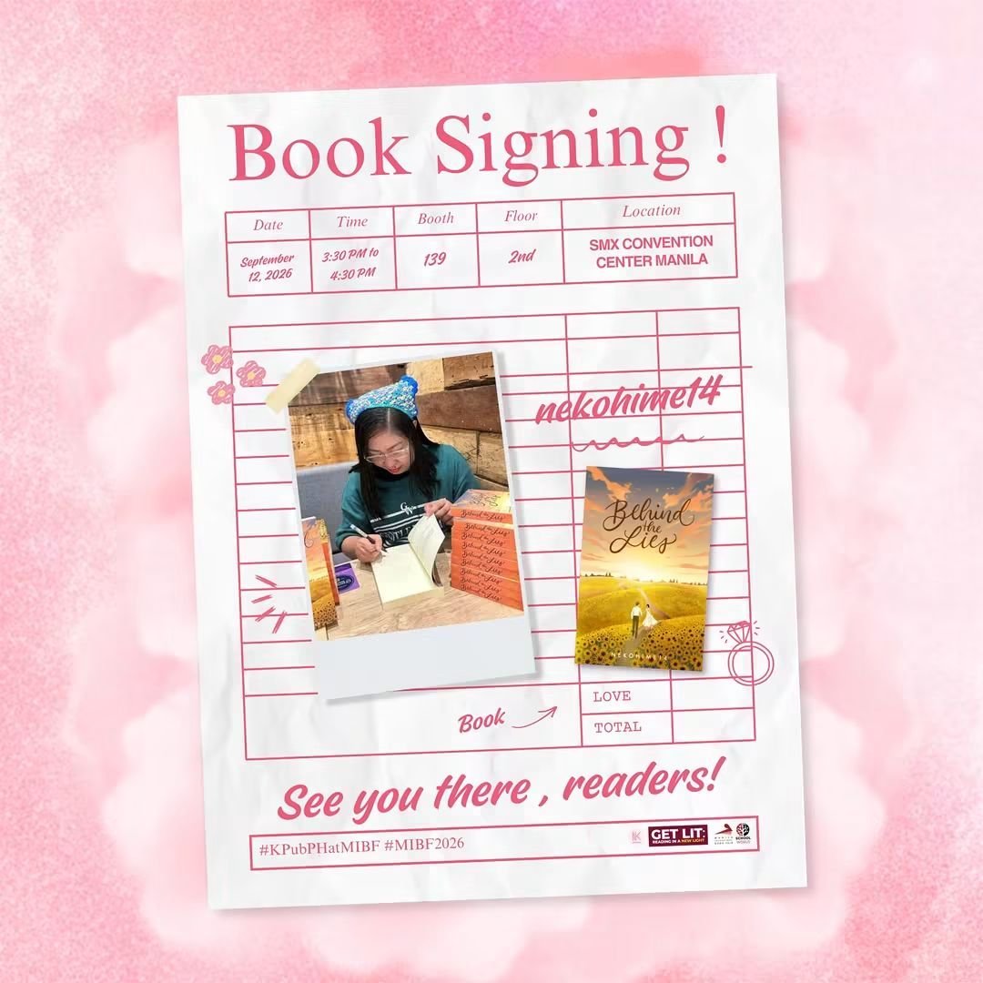 _kriachii's tweet photo. Sa mga friends and readers kong aattend ng MIBF bukas, see youuuuu.

Here's my sched for book signing~

📍 KPub PH Booth 2-139, SMX Convention Center
📅 September 12 (Saturday)
⏰ 3:30–4:30 PM

#KPubPHatMIBF #MIBF2026 #GetLit #ReadingInANewLight https://t.co/M733ZhvifD