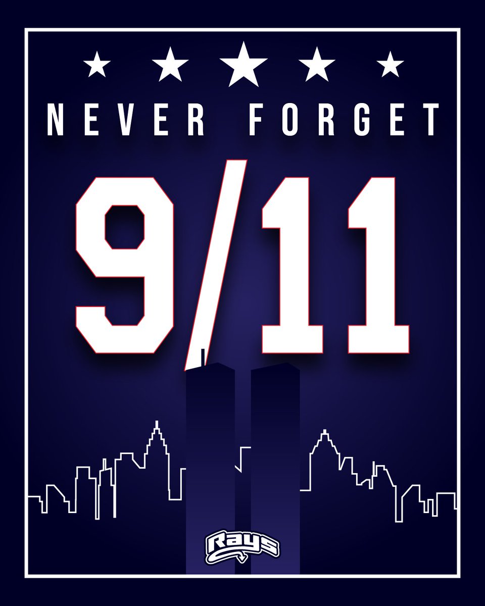 LetsGoRays's tweet photo. Remembering those we lost.
Honoring those who served.
Never forgetting. 🇺🇸 ❤️🤍💙

#TheStingrayAllstars #RAYSthestandard #LetsGoRays #OneOfAKind https://t.co/uTOpX14ESi