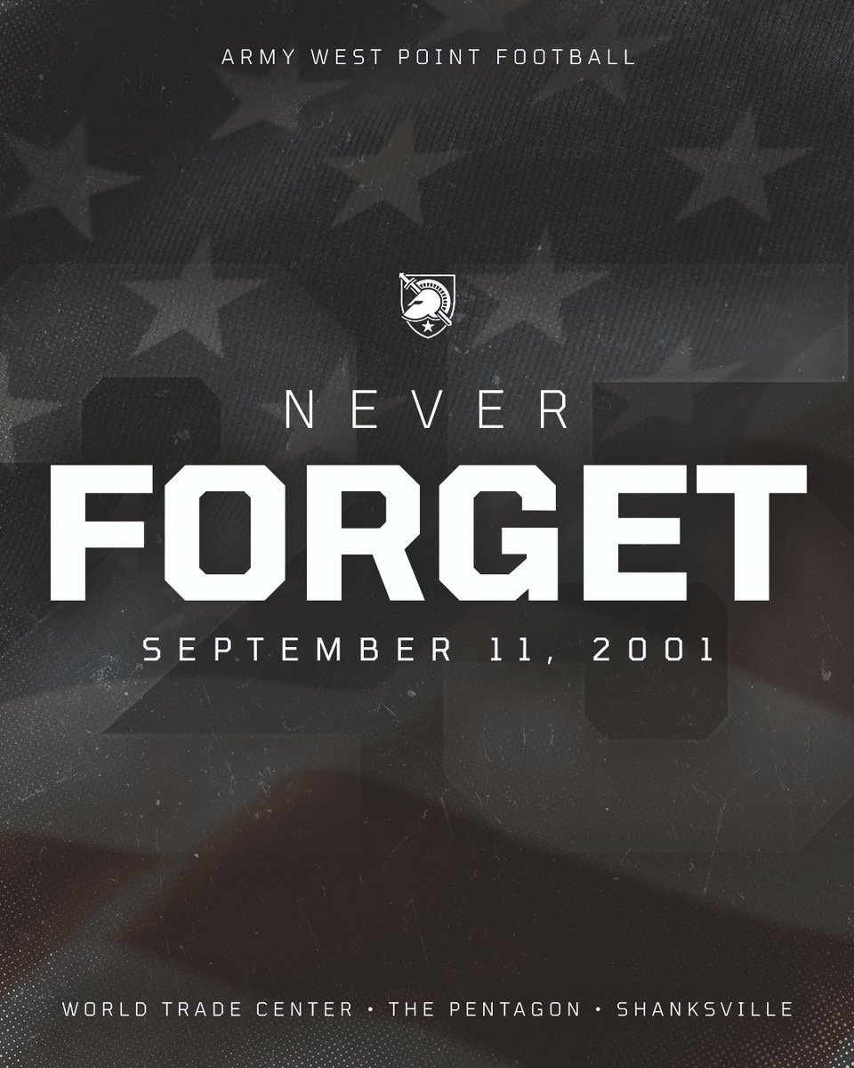 ArmyWP_Football's tweet photo. 9.11.01

We will Never Forget. https://t.co/Nf9EkmCKtT