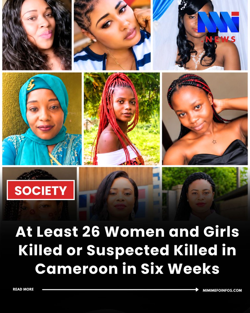 MimiMefoInfo's tweet photo. An MMI News review has identified at least 26 women and girls killed, or reported dead in suspected killings, across Cameroon between August 1 and September 11, 2026.

The victims include teenage girls, young women, mothers and pregnant women. Some were reportedly killed by husbands or boyfriends. Others died in suspected sexual attacks, stabbings, shootings, poisoning cases and other violent circumstances still under investigation.

Among those documented are Philomène Ndambaki in Bertoua, 16-year-old Ekassy Samantha, 19-year-old Diane Yidi Ebabi, Daïna Tikeng, Irène Dorothée Ngo, Ewana Flore, Bronhilda Nofendo, Modestine T., Delphine Bih, Crescence Merline Beguel, Tchos Blandine, Chea Géraldine and Eyenga Konga Jamelle.

The review also found cases involving children, including a three-year-old girl in Douala, a young girl in Mfou and a seven-year-old girl in Yaoundé. Several other female deaths remain under investigation and have not been included in the 26-case total because there is not yet enough evidence to establish that they were killings.

MMI News also found errors in some figures circulating online. Several cases had been duplicated, misdated or presented as femicides before a gender-related motive had been established. Our review therefore uses the broader category of female victims of reported or suspected killings, while distinguishing intimate-partner killings and unresolved deaths.

The six-week toll comes months after the government revealed that 50 femicides had already been recorded between January and April 2026, alongside 1,599 reported cases of gender-based violence.

Cameroon has announced measures to fight violence against women and children, but the latest cases raise difficult questions about prevention: How many victims had previously reported threats or abuse? How quickly can women at immediate risk obtain protection? How many cases reach court, and how many perpetrators are convicted?

The true number may be higher. Cameroon has no publicly accessible real-time database documenting every female homicide, and some deaths in rural communities receive little or no national coverage.

MMI News will continue documenting the cases, correcting the record where necessary and tracking investigations. 

Read about all the cases here: https://t.co/6ok5hwnh8b 

#MMINews #Cameroon #Femicide #GenderBasedViolence #ViolenceAgainstWomen #WomenAndGirls #EndGBV #JusticeForWomen