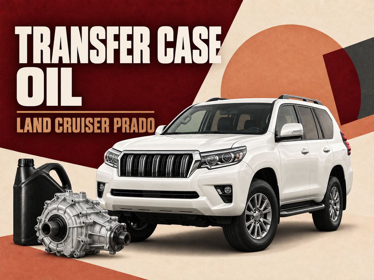 auto_ae's tweet photo. The Toyota Land Cruiser Prado transfer case has its own lubricant requirements. See how off-road use, towing, heat and water exposure can affect the oil and what should be checked during service. https://t.co/irBtXoOeP5 https://t.co/CriRx0W7iT