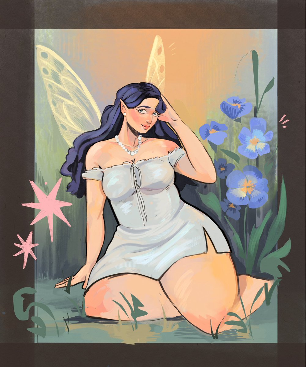 Byeebearr's tweet photo. In my fairy phase #digitalpainting https://t.co/3fwgEwOvS7