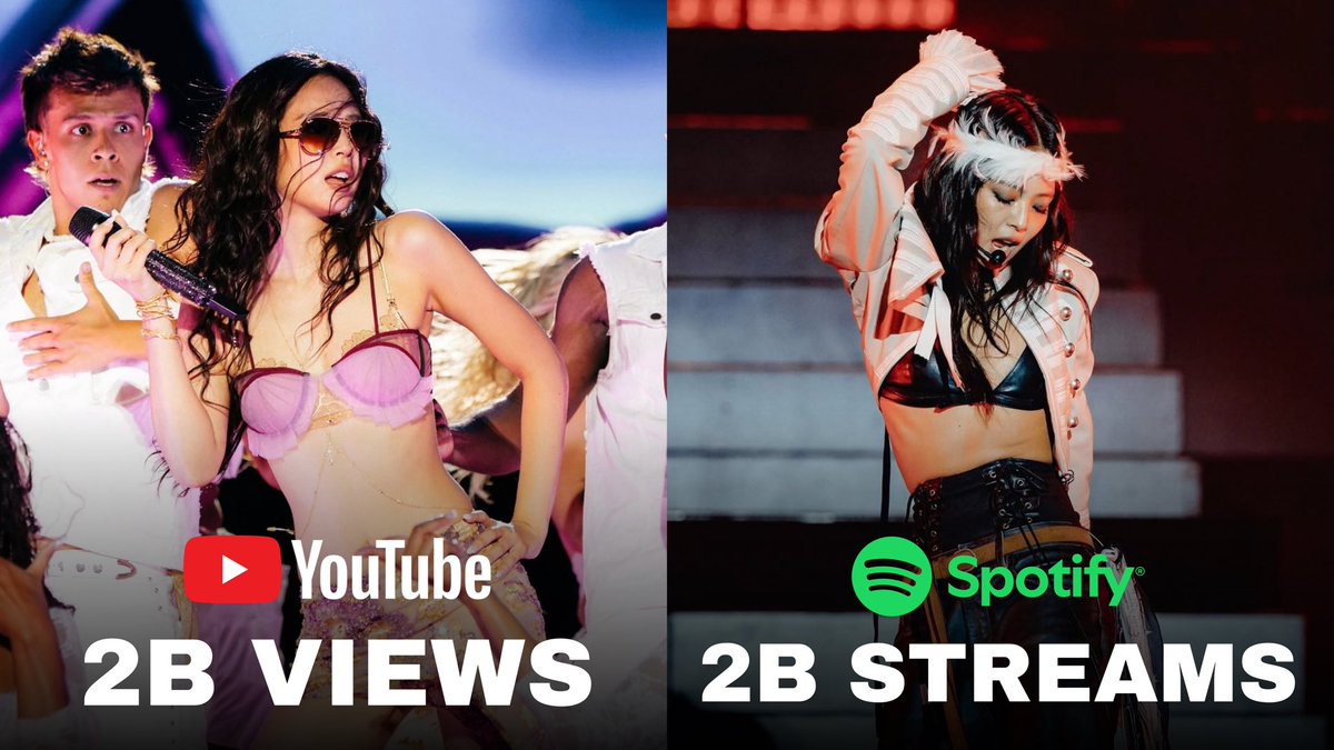 JennieKimData's tweet photo. #JENNIE has now surpassed 2 BILLION streams &amp; views across Spotify and YouTube in 2026.

The FIRST and ONLY K-pop soloist and K-pop female act to achieve this milestone this year. https://t.co/JXsdFaR2jx