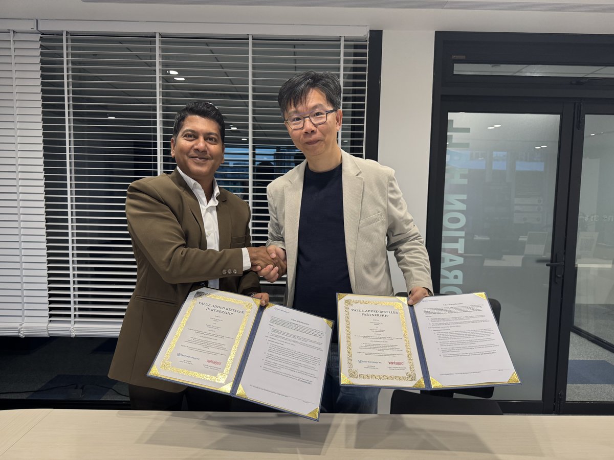 GraidTechnology's tweet photo. We’re pleased to welcome Vantageo Pvt. Ltd. to Graid Technology  Taipei office —and announce Vantageo as our official VAR partner in India! 🇮🇳

We look forward to expanding access to high-performance storage solutions across the market. https://t.co/x1ipxky98K