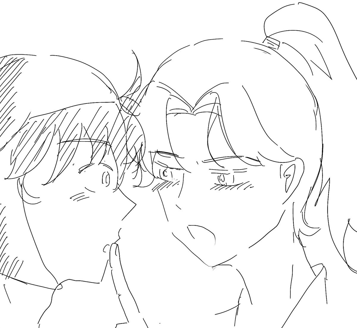 mimoza_nnn's tweet photo. リアルの忙しさから絵ってどうやって描くんだっけレベルになってたけど、少しずつ再開出来れば…！この2人を描くのも久々すぎるね https://t.co/Jmy1DfJ4Ol