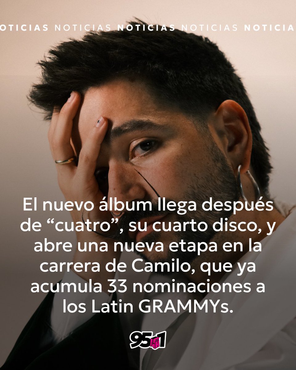 mph951fm's tweet photo. 🌳💭 ¿Y si supieras que es la última vez?
Camilo presenta “El Árbol”, el primer adelanto de su próximo álbum Para Cuando Sean Mayores, una canción que invita a frenar, disfrutar el presente y valorar esos momentos que no sabemos que serán los últimos 🥹✨
#SoloHits #Metro951 https://t.co/KbGOzkiOz3
