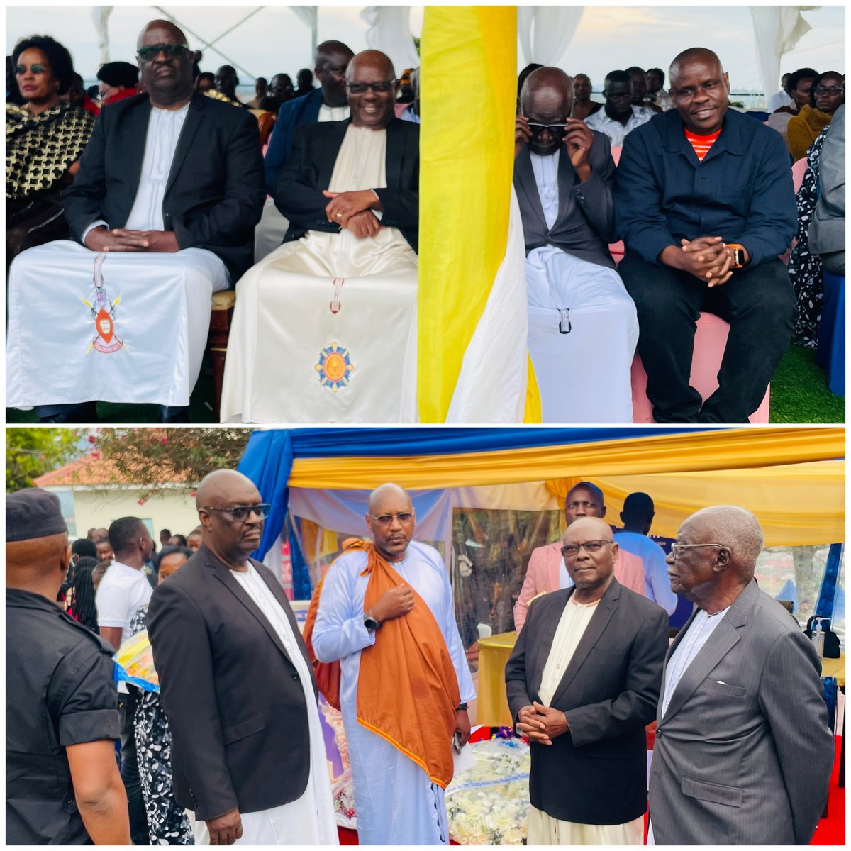 Bunyoro_Kitara's tweet photo. Bunyoro-Kitara Kingdom Pays Last Respect to King Oyo

 Bunyoro-Kitara Kingdom has paid its last respects to the fallen King of Tooro, Ikingura Dr. Oyo Nyimba Kabamba Iguru Rukidi IV, at Karuziika Royal Palace in Fort Portal.

Bunyoro-Kitara Kingdom delegation was headed by the Prime Minister, Owek. Andrew Byakutaga Ateenyi, and the Chairperson of the Royal Commission, Omujwarakondo Dr. Kabagambe Kaliisa Ateenyi. 

They were accompanied by the Head of Royal Regalia, Owek. George Muhuruzi Akiiki; Assistant Batebe, Kabatalya; Chief Administrative Secretary (CAS), Alex Katusabe Abooki; Production and Tourism Officer, Omuny. Atuha Moses Amooti; and other kingdom officials.

The delegation was warmly received by the Prime Minister of Tooro Kingdom, Owek. Calvin Armstrong Rwomire Akiiki.

The Bunyoro-Kitara Prime Minister and the Chairperson of the Royal Commission signed the condolence book before they were led to pay their last respects to the late Ikingura Dr. Oyo Nyimba Kabamba Iguru Rukidi IV.

After paying their respects, Prime Minister Owek. Andrew Byakutaga Ateenyi addressed hundreds of mourners gathered at Karuziika Royal Palace, conveying the heartfelt condolences of RA Omukama Dr. Solomon Gafabusa Iguru I, Bunyoro-Kitara Kingdom and the people of Bunyoro-Kitara to the Royal Family and the people of Tooro Kingdom.

The Prime Minister extended condolences to the Queen Mother of Tooro Kingdom, Best Kemigisa; the Batebe, Ruth Komuntale; the Prime Minister, Omujwera Musuga; the entire Tooro Kingdom Cabinet; and the people of Tooro.

Owek. Byakutaga emphasized the deep historical and cultural bond between Bunyoro-Kitara and Tooro, describing the two kingdoms as people of one heritage and one flesh.

“Tooro and Bunyoro-Kitara are one people, born of the same flesh. What happens in Tooro touches our hearts deeply,” he said.

The Prime Minister commended the Queen Mother, @QueenOlimi Kemigisa, for raising a King who, throughout his reign, became a pillar of Tooro Kingdom and whose influence extended beyond the borders of the kingdom and Uganda.

He described Ikingura Dr. Oyo Nyimba Kabamba Iguru Rukidi IV as a peacemaker, unifier, cultural and tourism ambassador, and a leader committed to the wellbeing and development of his people.

Owek. Byakutaga recalled that the late King maintained a strong relationship with his caretaker, His Majesty Omukama Dr. Solomon Gafabusa Iguru I, and regularly paid courtesy visits to the Omukama.

He further highlighted the late King's commitment to transforming the lives of his people through initiatives in agriculture, information and communication technology (ICT), skilling, education, culture and tourism.

The Prime Minister called upon the people of Tooro to remain united, peaceful and loving during the difficult period of mourning, as the kingdom grieves the loss of a cherished and respected King.

As a gesture of solidarity and support, Bunyoro-Kitara Kingdom also delivered nine (9) cows to support Tooro Kingdom in preparations for the burial of Ikingura Dr. Oyo Nyimba Kabamba Iguru Rukidi IV.

The gesture underscores the enduring brotherhood, cultural ties and solidarity between the two great kingdoms of Bunyoro-Kitara and Tooro during this difficult moment.

More details to follow.