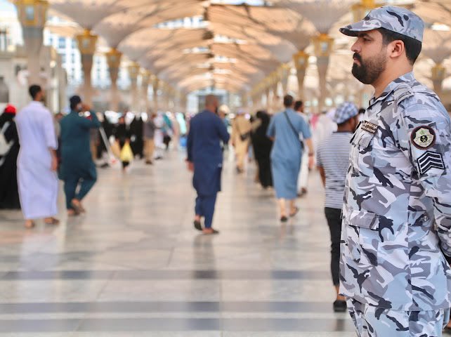 MakkahUpdate's tweet photo. The SSF of Hajj &amp; Umrah at Masjid Nabawi earlier today. https://t.co/xjuAPhwlHr
