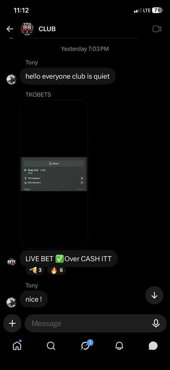 tkobetsexposed's tweet photo. This couldnt be more wrong this record

And why not just say the lean bet?

@TKOBETS1  bets his leans so technically it’s a free play

Also nfl is 0-1 at best. Probably worse with proPA

Yesterday yanks were -300 and he posted a cut off bet slip? The fuk
Rams were a parlay

Scam https://t.co/zdQlVNTteb