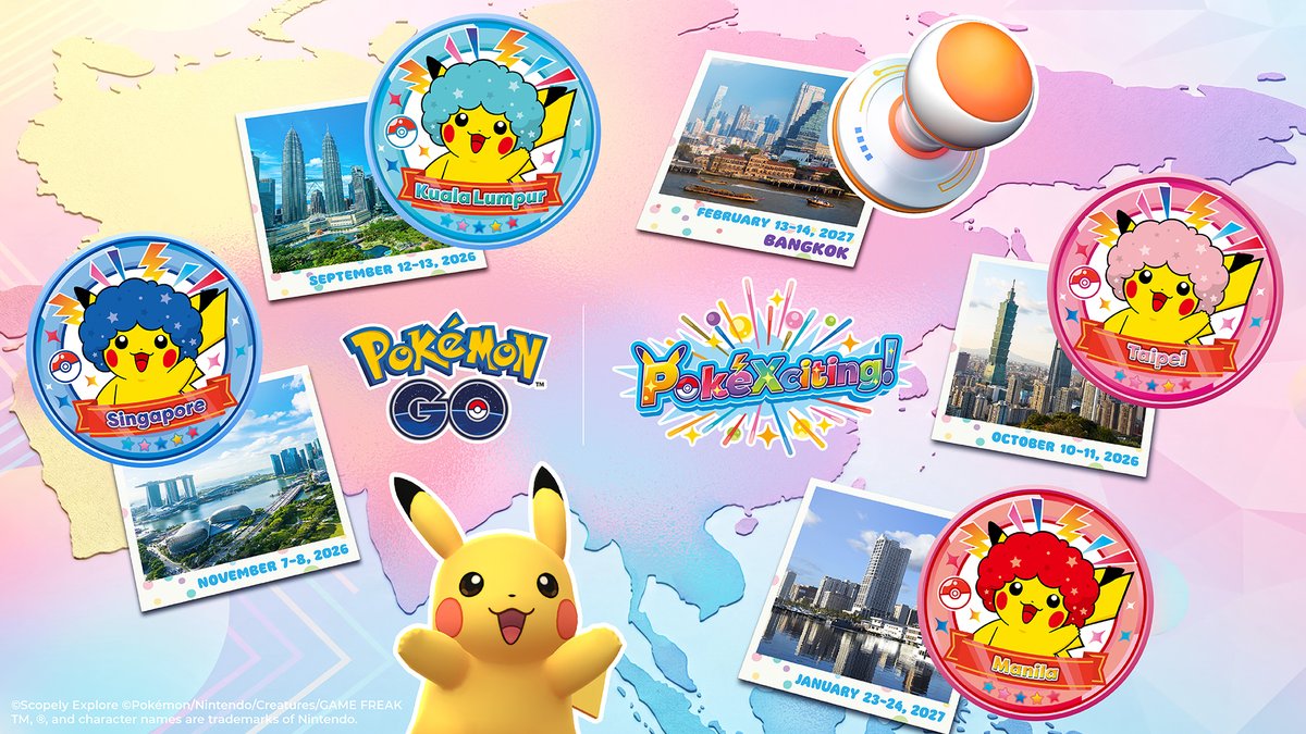 engel_go's tweet photo. 🇲🇾 🥳✈️✨ Empezó Evento Pikachu de PokéXciting ➡️  Pikachu Afro Del 12 al 13 de Septiembre!
➡️ Pikachu afro de distinto color en cada ciudad 
➡️ Caza de sellos en cada ciudad
➡️ Investigación temporal 
➡️ Bonus adicionales

🇲🇾 Kuala Lumpur: 12-13 de septiembre de 2026
🩵  Color turquesa 

3.156873, 101.713416
3.156809, 101.71365
3.157143, 101.713997
3.156545, 101.714244
3.15616, 101.714193
3.155919, 101.714587
3.156612, 101.714674
3.15659, 101.715034
3.156323, 101.715637
3.156145, 101.716217
3.155885, 101.716573
3.154953, 101.716738
3.155252, 101.716108
3.155425, 101.71565
3.15557, 101.715711
3.155726, 101.71584
3.155956, 101.715047
3.155736, 101.714896
3.155557, 101.714967
3.155284, 101.715194
3.155133, 101.715293
3.154926, 101.715454
3.154546, 101.715355
3.154509, 101.714793
3.155061, 101.714952
3.155234, 101.714626
3.154862, 101.714143
3.15461, 101.714204
3.154424, 101.713625
3.154077, 101.713361
3.154639, 101.713415
3.155038, 101.713588
3.155446, 101.713367
3.15569, 101.713635
3.156141, 101.713716
3.15619, 101.71363
3.155909, 101.71322
3.155425, 101.71252
3.15674, 101.71274
3.157009, 101.712735
3.157065, 101.712172
3.157396, 101.712251
3.15734, 101.711836
3.157219, 101.711198
3.157073, 101.710945
3.15795, 101.711149
3.158439, 101.71074
3.159019, 101.71081
3.159019, 101.71103
3.15865, 101.71117
3.158461, 101.711736
3.158315, 101.711594
3.158106, 101.711416
3.158067, 101.711368
3.157956, 101.71175
3.158144, 101.711852
3.15805, 101.712065
3.158042, 101.712308
3.157682, 101.712076
3.157581, 101.712228
3.157485, 101.712876
3.157802, 101.713346
3.157473, 101.71342
3.157177, 101.713304
3.156953, 101.713311
3.156782, 101.713188

📍Rutas GPX en mi servidor de Discord y en PGTOOLS:
https://t.co/JLRS0JrlAl
https://t.co/WJeVuRySug